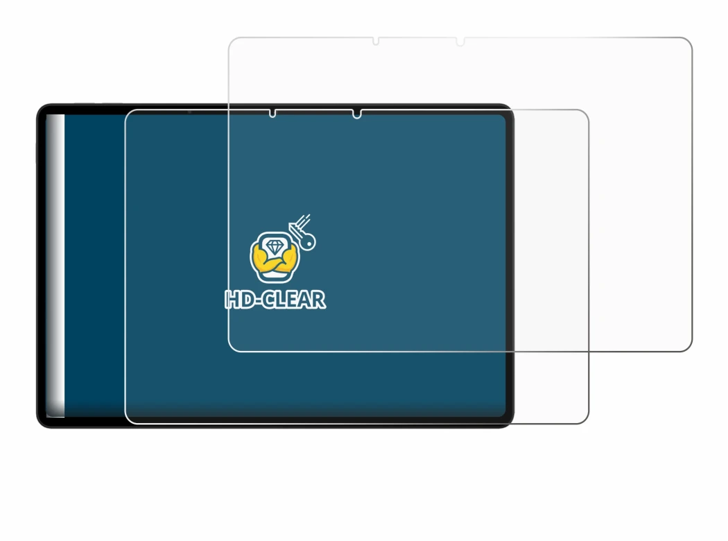Immagine del dispositivo Oppo Pad SE con un'ampia varietà di protezioni per lo schermo.
