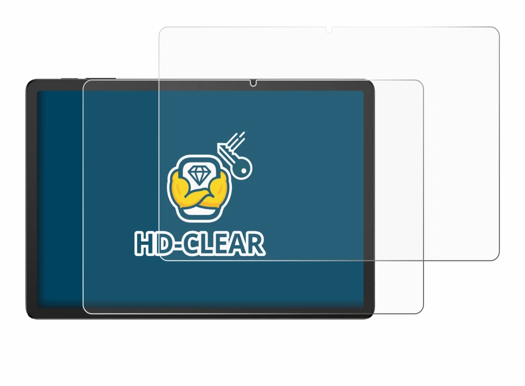 Immagine del dispositivo Doogee Tab G6 Plus con un'ampia varietà di protezioni per lo schermo.