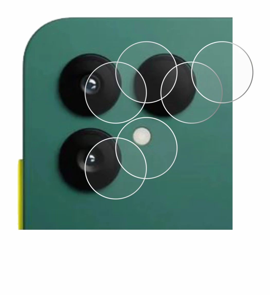 Immagine del dispositivo Fairphone 6 (SOLO Camera) con un'ampia varietà di protezioni per lo schermo.