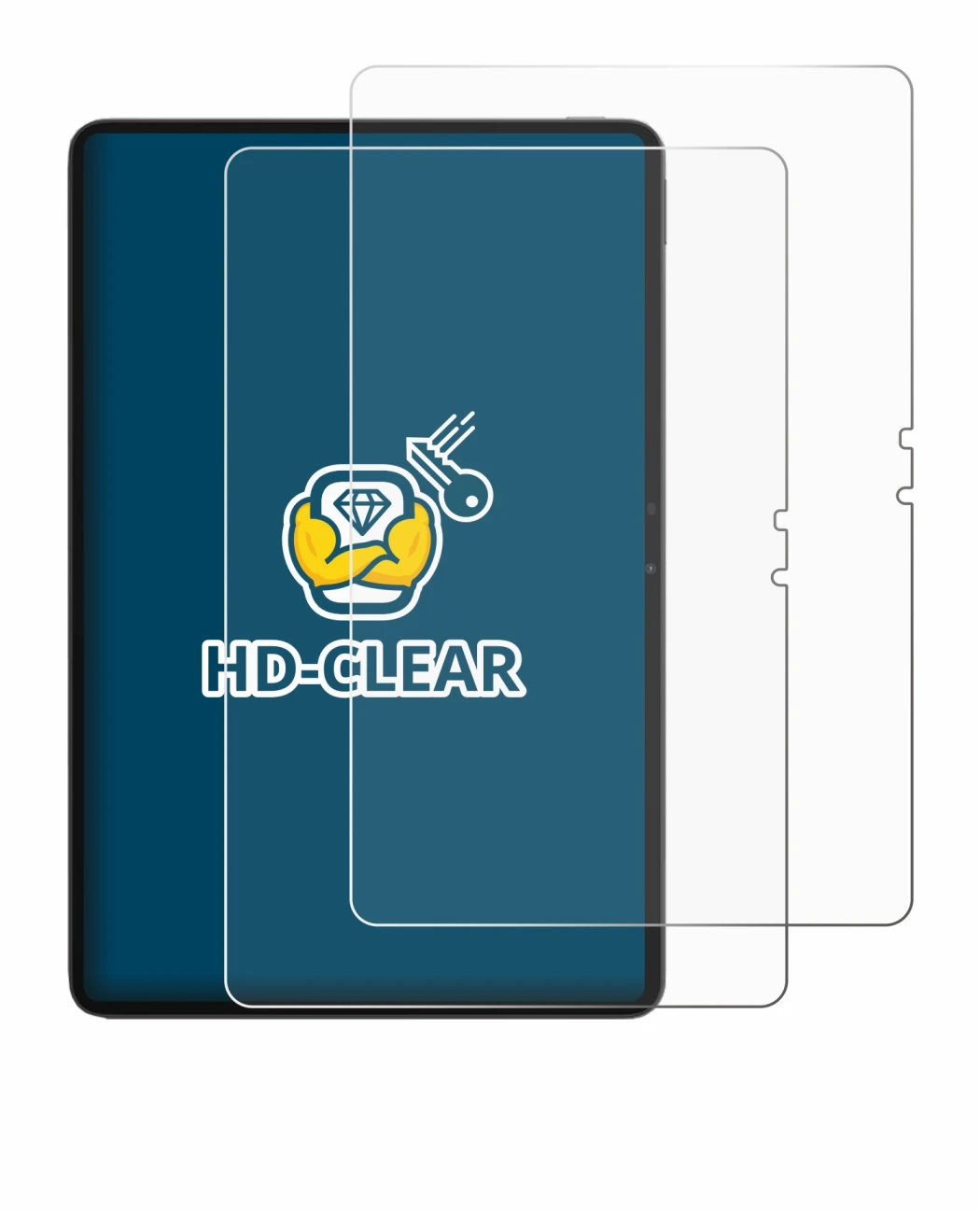 Immagine del dispositivo Blackview MEGA 3 con un'ampia varietà di protezioni per lo schermo.
