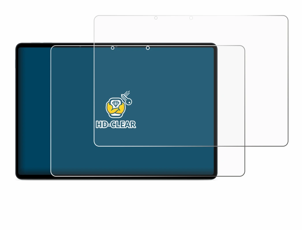 Immagine del dispositivo OnePlus Pad Lite con un'ampia varietà di protezioni per lo schermo.