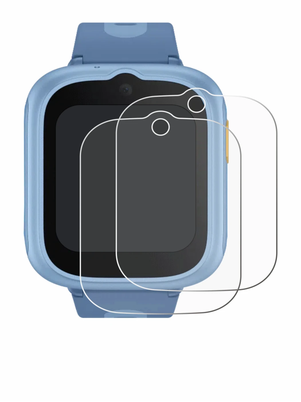 Immagine del dispositivo TCL Movetime MT48 con un'ampia varietà di protezioni per lo schermo.