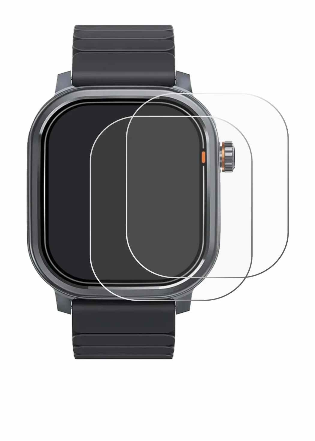 Immagine del dispositivo Kospet Pulse con un'ampia varietà di protezioni per lo schermo.