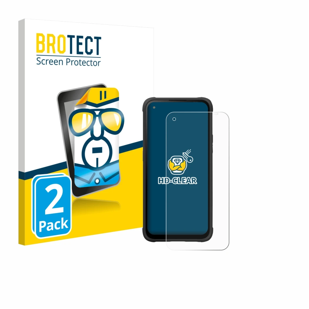 Parte frontale di una confezione del prodotto con il logo del marchio BROTECT. Accanto è raffigurato il dispositivo Hammer Bla