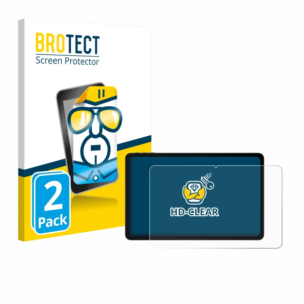 Parte frontale di una confezione del prodotto con il logo del marchio BROTECT. Accanto è raffigurato il dispositivo Doogee U12