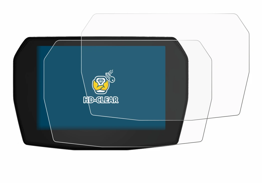 Immagine del dispositivo Ducati Panigale V2 2025 con un'ampia varietà di protezioni per lo schermo.