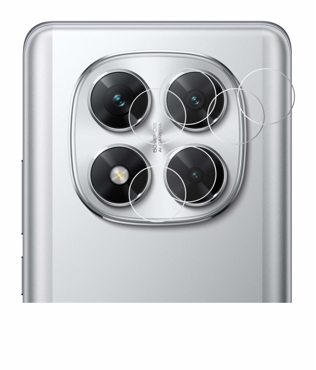 Immagine del dispositivo Xiaomi Poco X7 (SOLO Fotocamera) con un'ampia varietà di protezioni per lo schermo.
