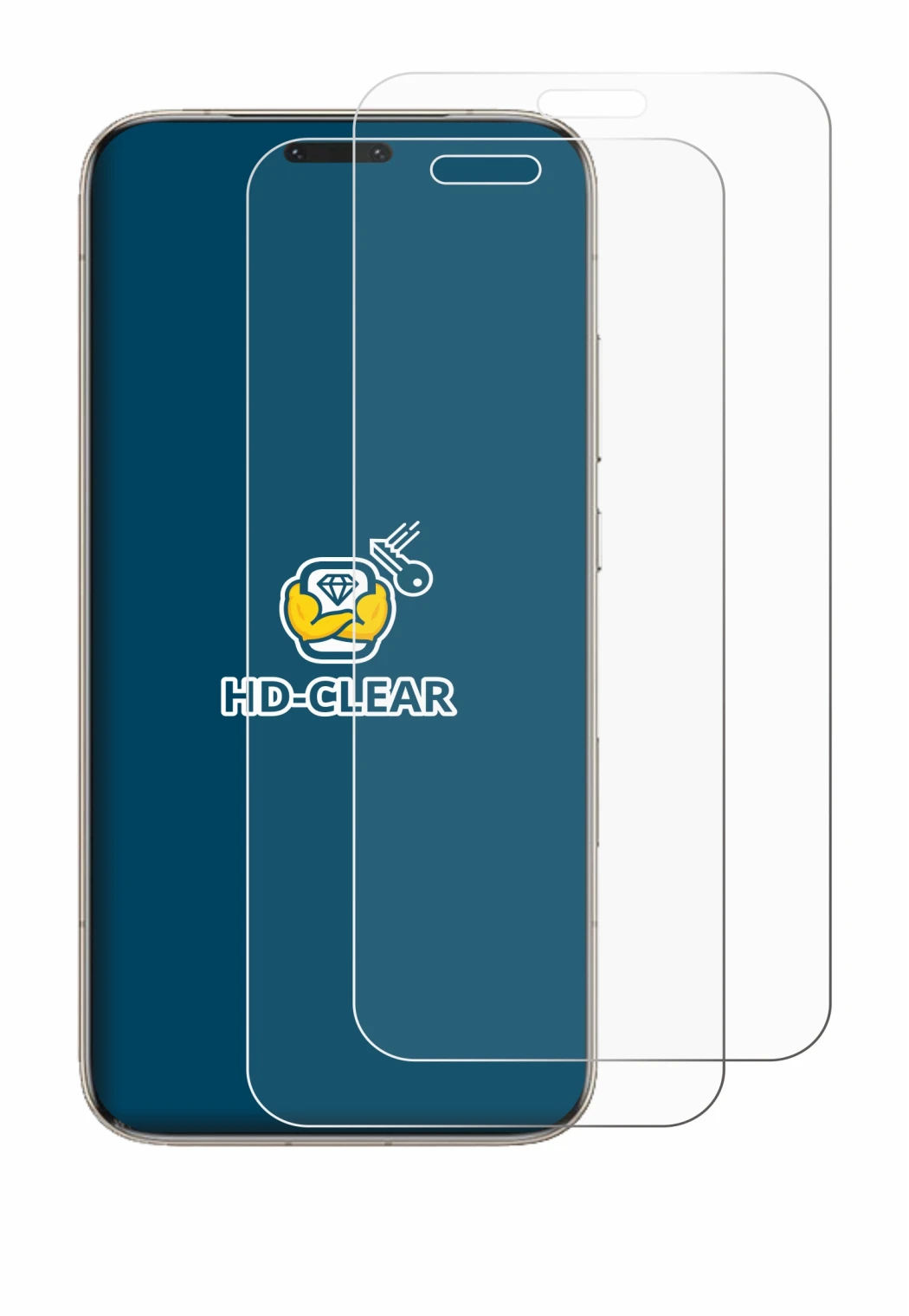 Immagine del dispositivo Honor Magic 8 Pro con un'ampia varietà di protezioni per lo schermo.