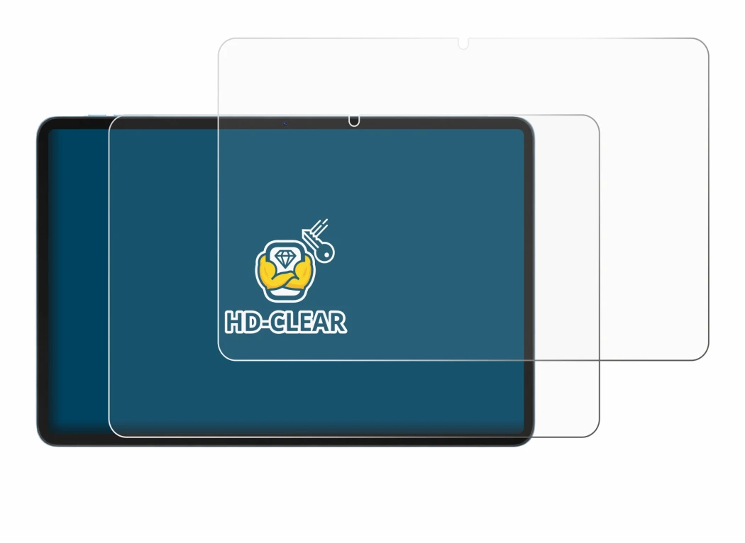 Immagine del dispositivo Doogee Tab G6 Pro con un'ampia varietà di protezioni per lo schermo.