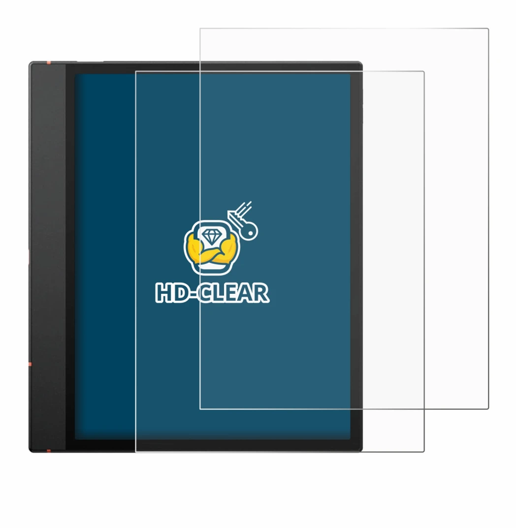 Immagine del dispositivo Boox Note Air 5 C con un'ampia varietà di protezioni per lo schermo.