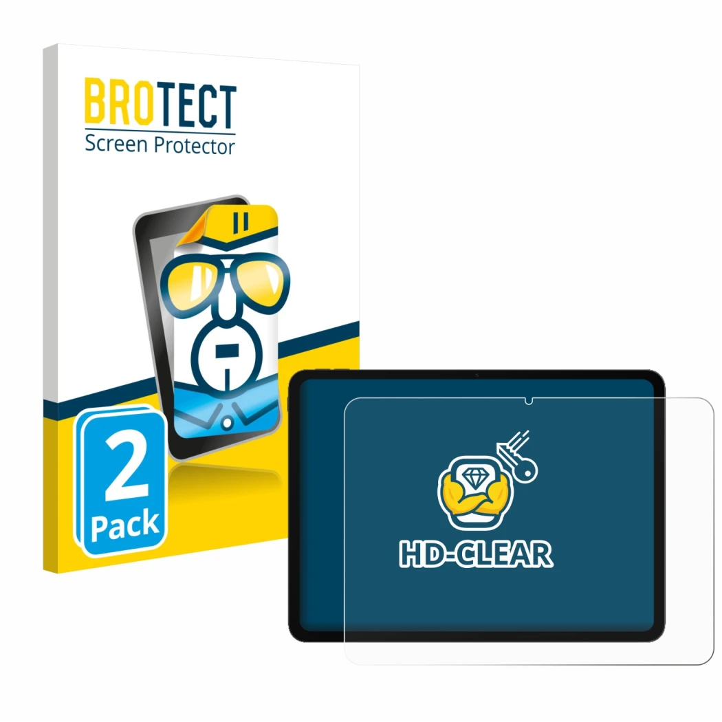 Parte frontale di una confezione del prodotto con il logo del marchio BROTECT. Accanto è raffigurato il dispositivo OnePlus Pa