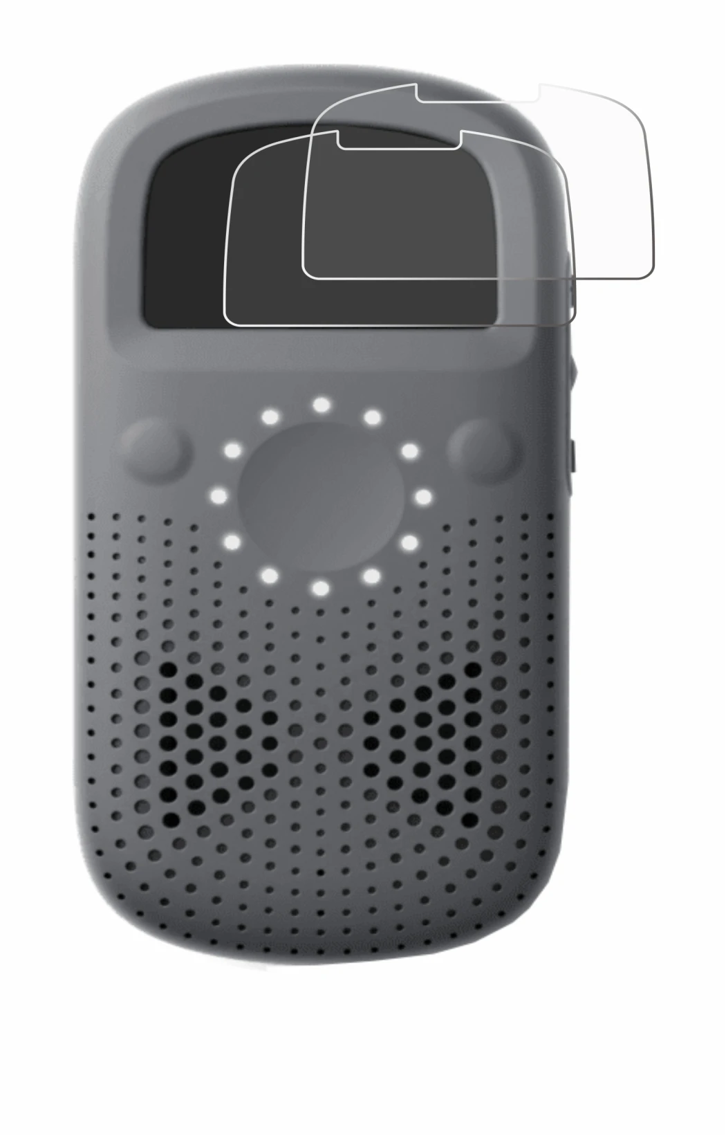 Immagine del dispositivo Relay X con un'ampia varietà di protezioni per lo schermo.