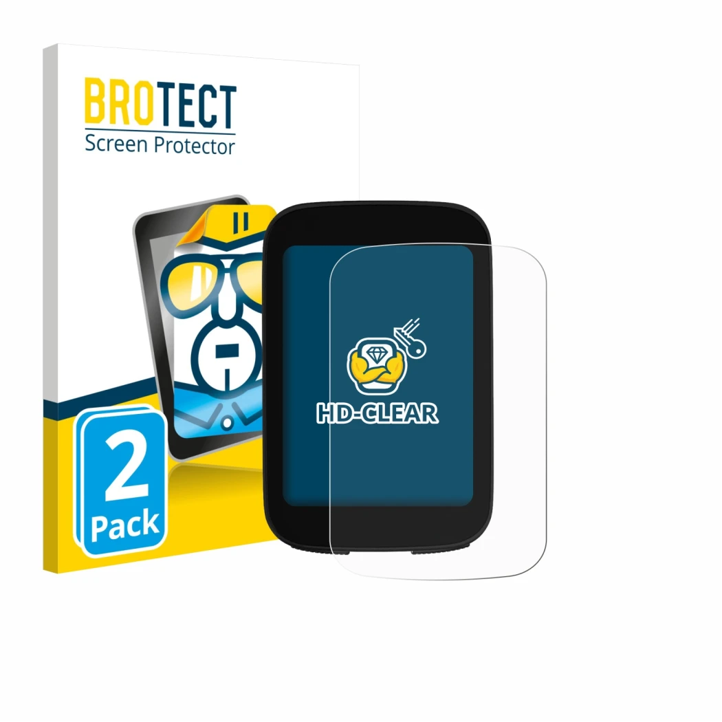 Parte frontale di una confezione del prodotto con il logo del marchio BROTECT. Accanto è raffigurato il dispositivo Bikevee ‎B