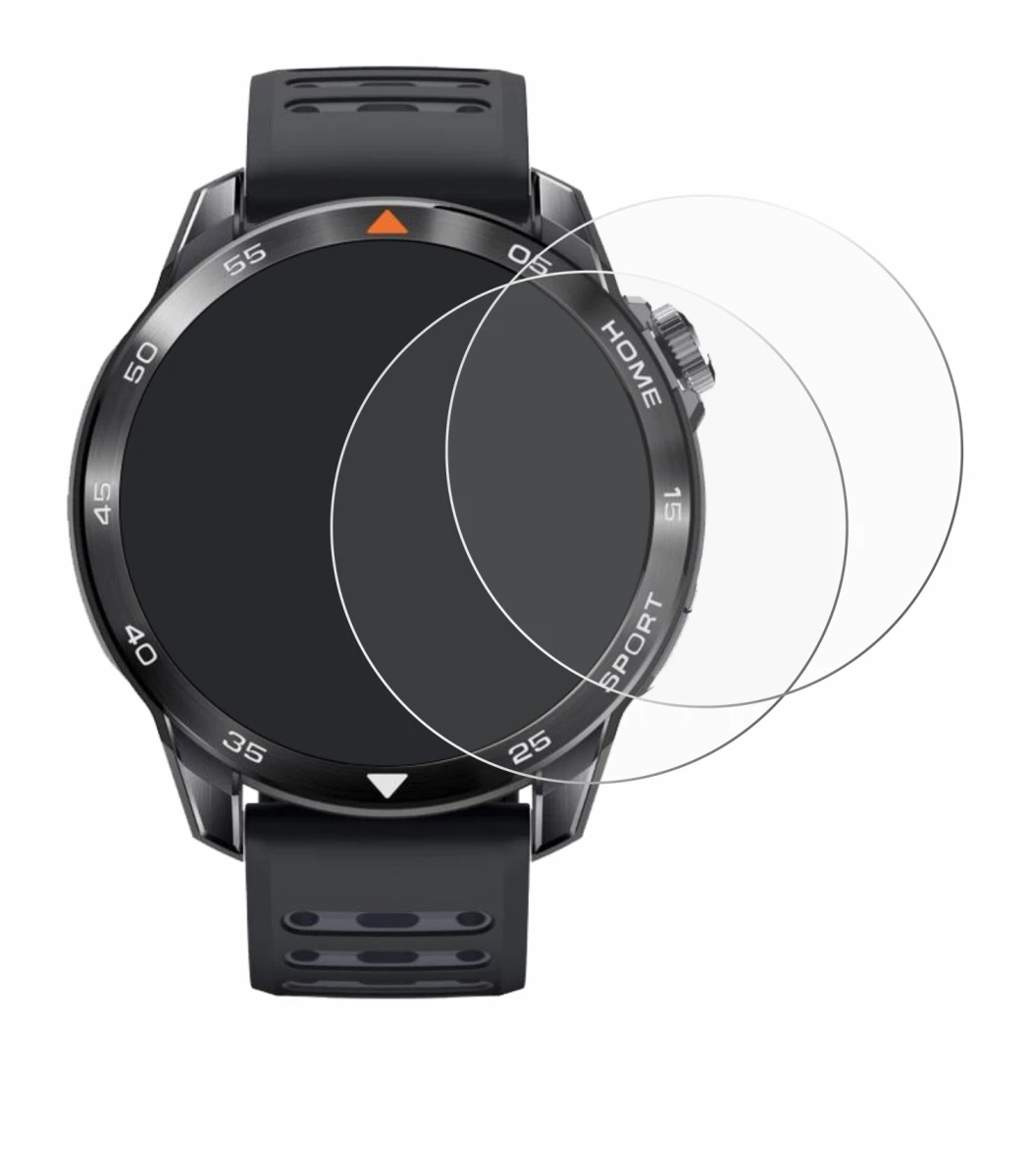 Immagine del dispositivo Xiaomi Mibro GS Pro 2 con un'ampia varietà di protezioni per lo schermo.