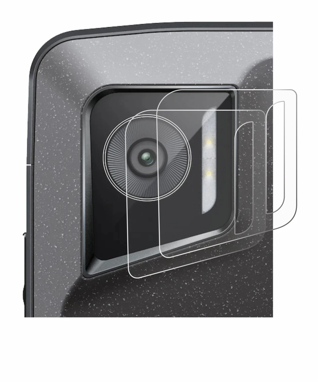 Immagine del dispositivo Crosscall Stellar M6E (SOLO Fotocamera) con un'ampia varietà di protezioni per lo schermo.