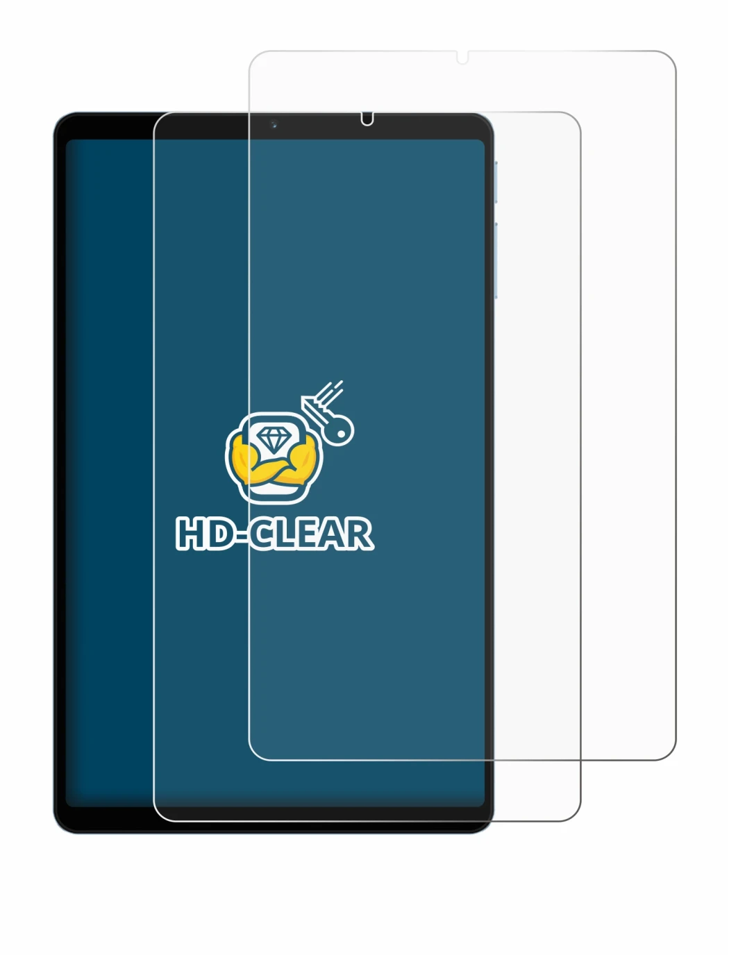 Immagine del dispositivo Teclast T50 Mini con un'ampia varietà di protezioni per lo schermo.