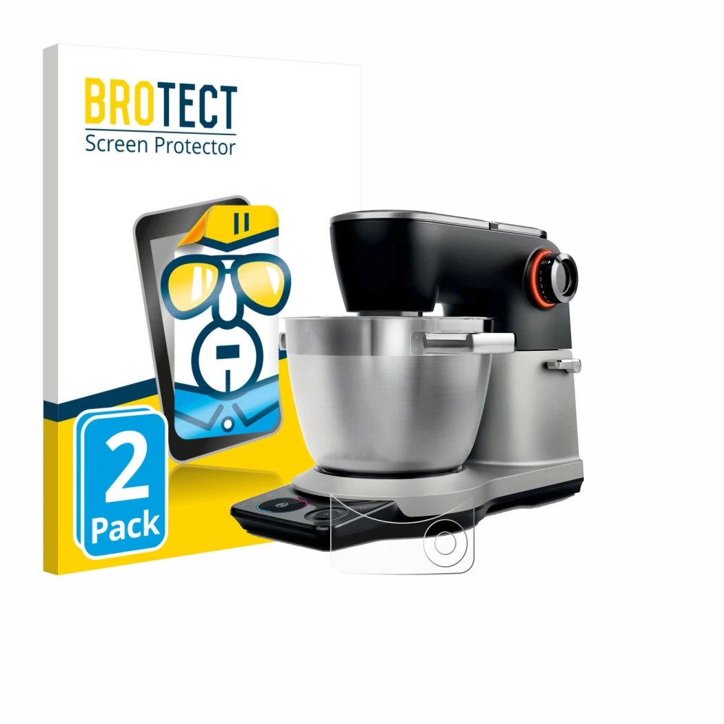 Parte frontale di una confezione del prodotto con il logo del marchio BROTECT. Accanto è raffigurato il dispositivo Bosch MUMS