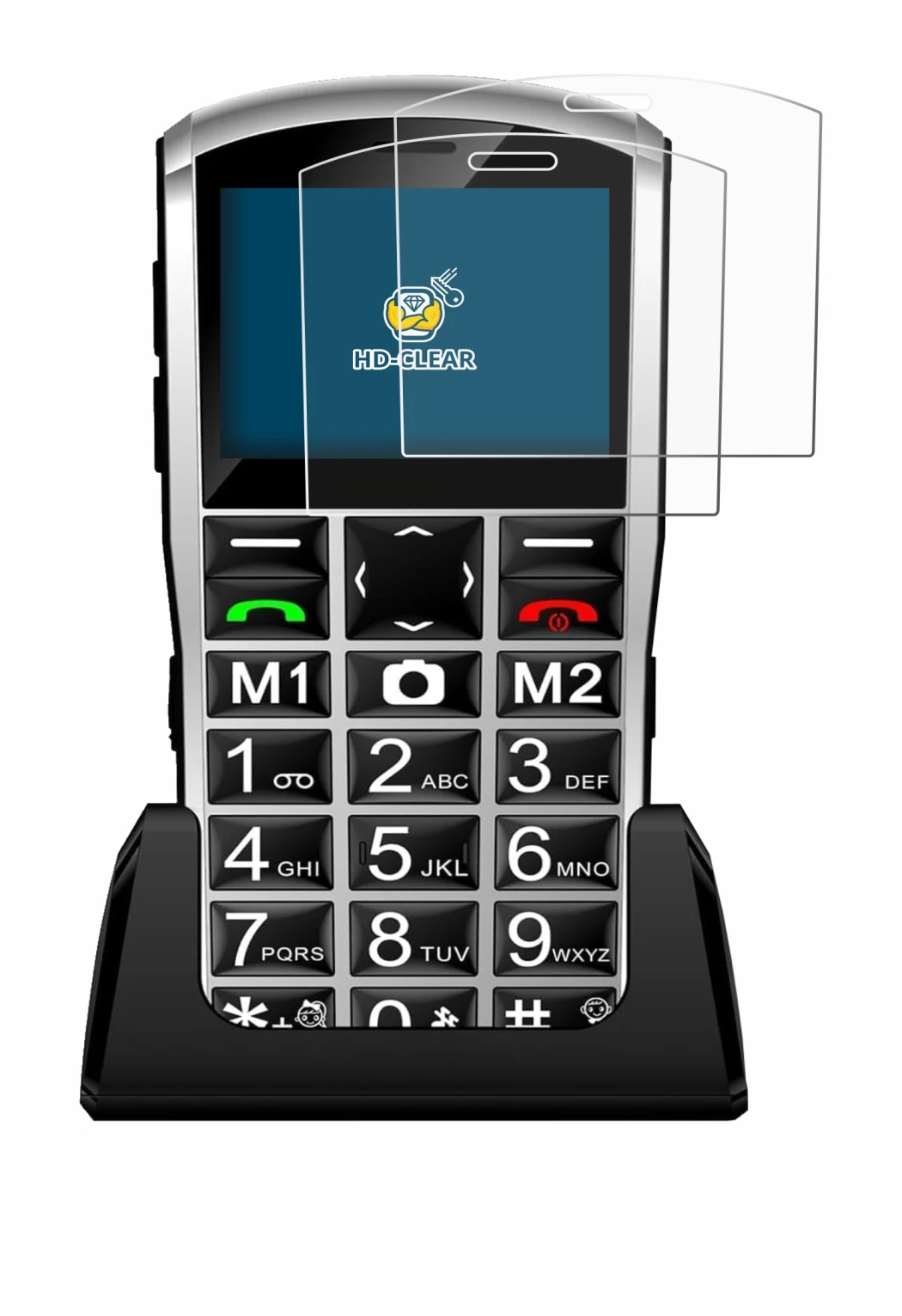Immagine del dispositivo Artfone A400 Pro 4G con un'ampia varietà di protezioni per lo schermo.