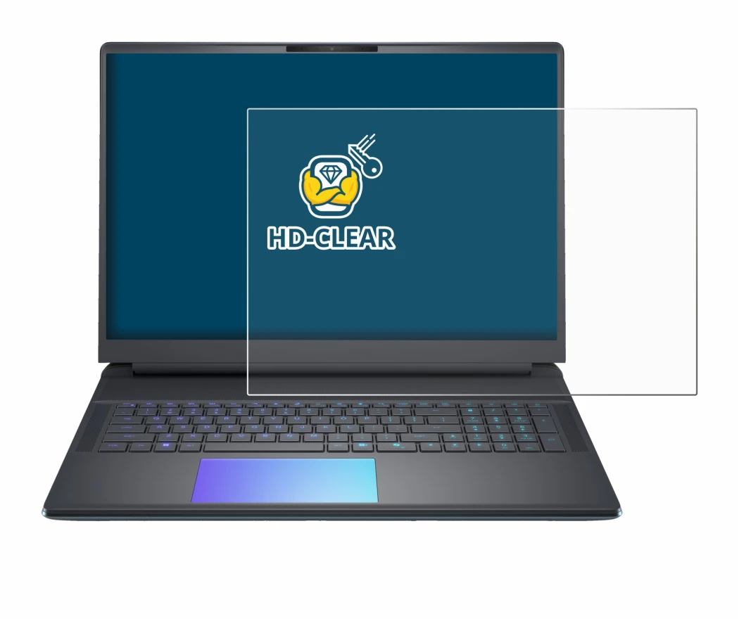 Immagine del dispositivo Dell Alienware 18 Area-51 con un'ampia varietà di protezioni per lo schermo.