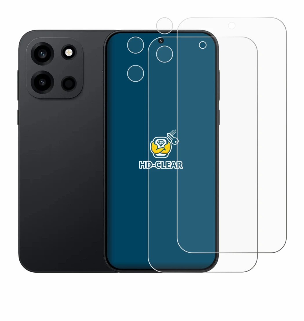 Immagine del dispositivo OnePlus Nord 6 (Fronte+Fotocamera) con un'ampia varietà di protezioni per lo schermo.