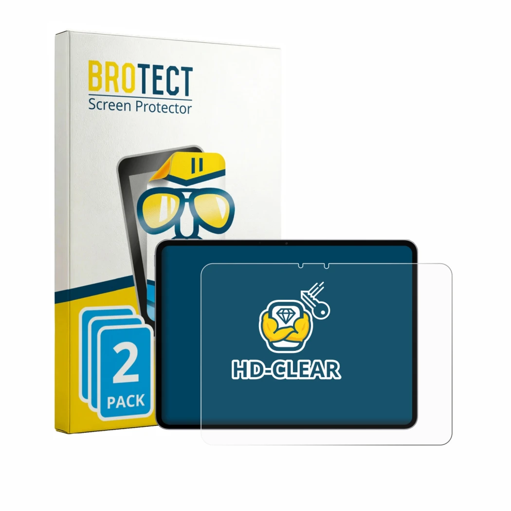 Parte frontale di una confezione del prodotto con il logo del marchio BROTECT. Accanto è raffigurato il dispositivo Oppo Pad 6