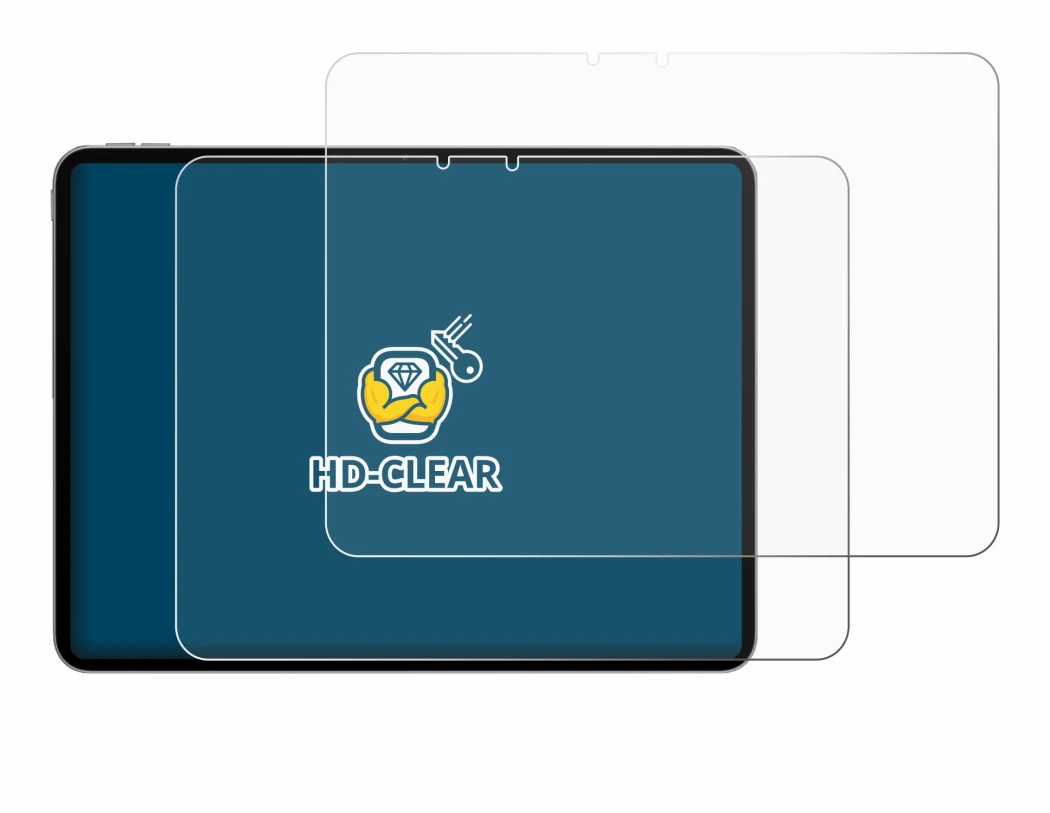 Immagine del dispositivo Oppo Pad 6 con un'ampia varietà di protezioni per lo schermo.