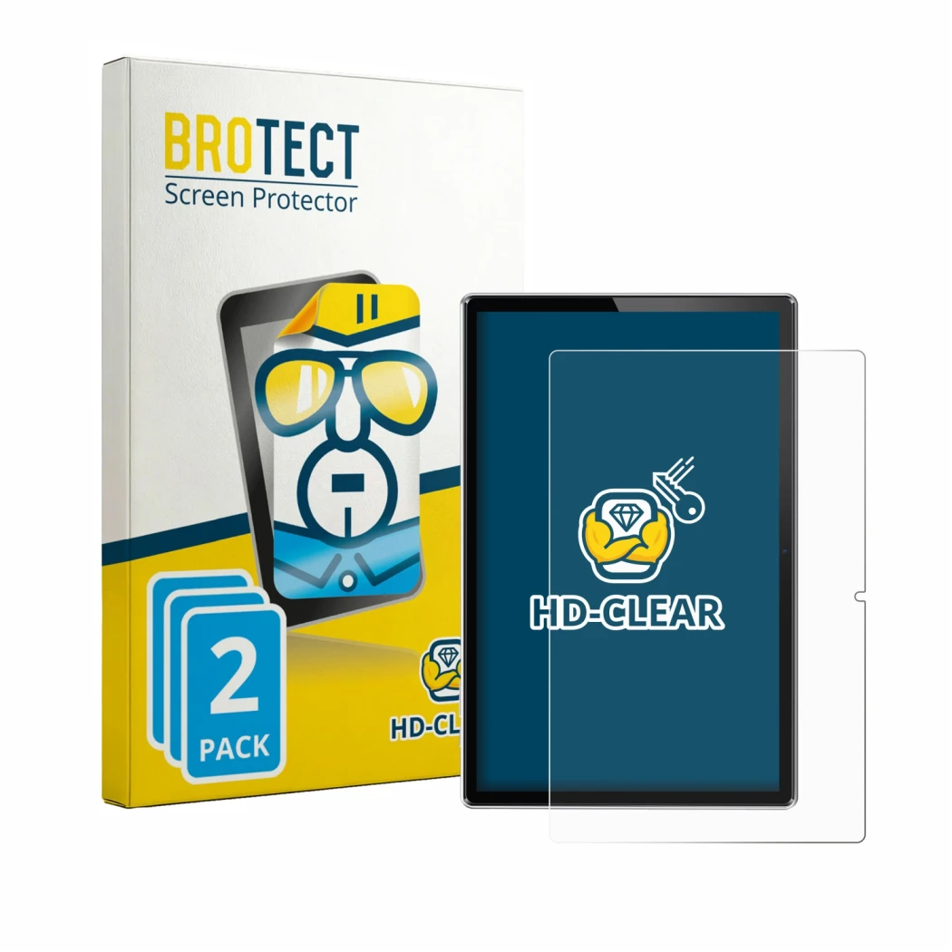 Parte frontale di una confezione del prodotto con il logo del marchio BROTECT. Accanto è raffigurato il dispositivo Simplori T