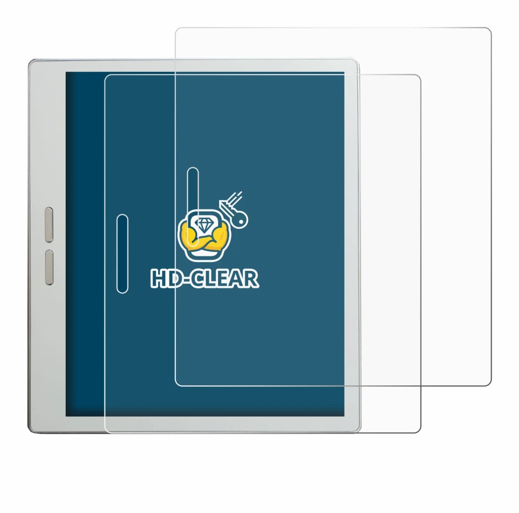 Immagine del dispositivo Bigme B7 Pro con un'ampia varietà di protezioni per lo schermo.