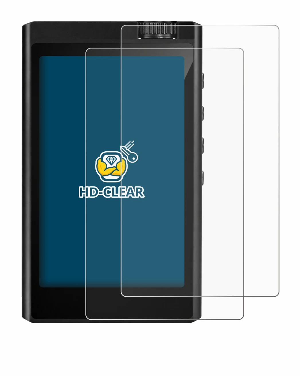 Immagine del dispositivo Surfans F35 con un'ampia varietà di protezioni per lo schermo.
