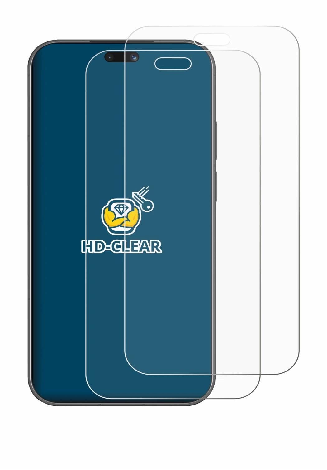 Immagine del dispositivo Huawei Nova 16 Pro con un'ampia varietà di protezioni per lo schermo.