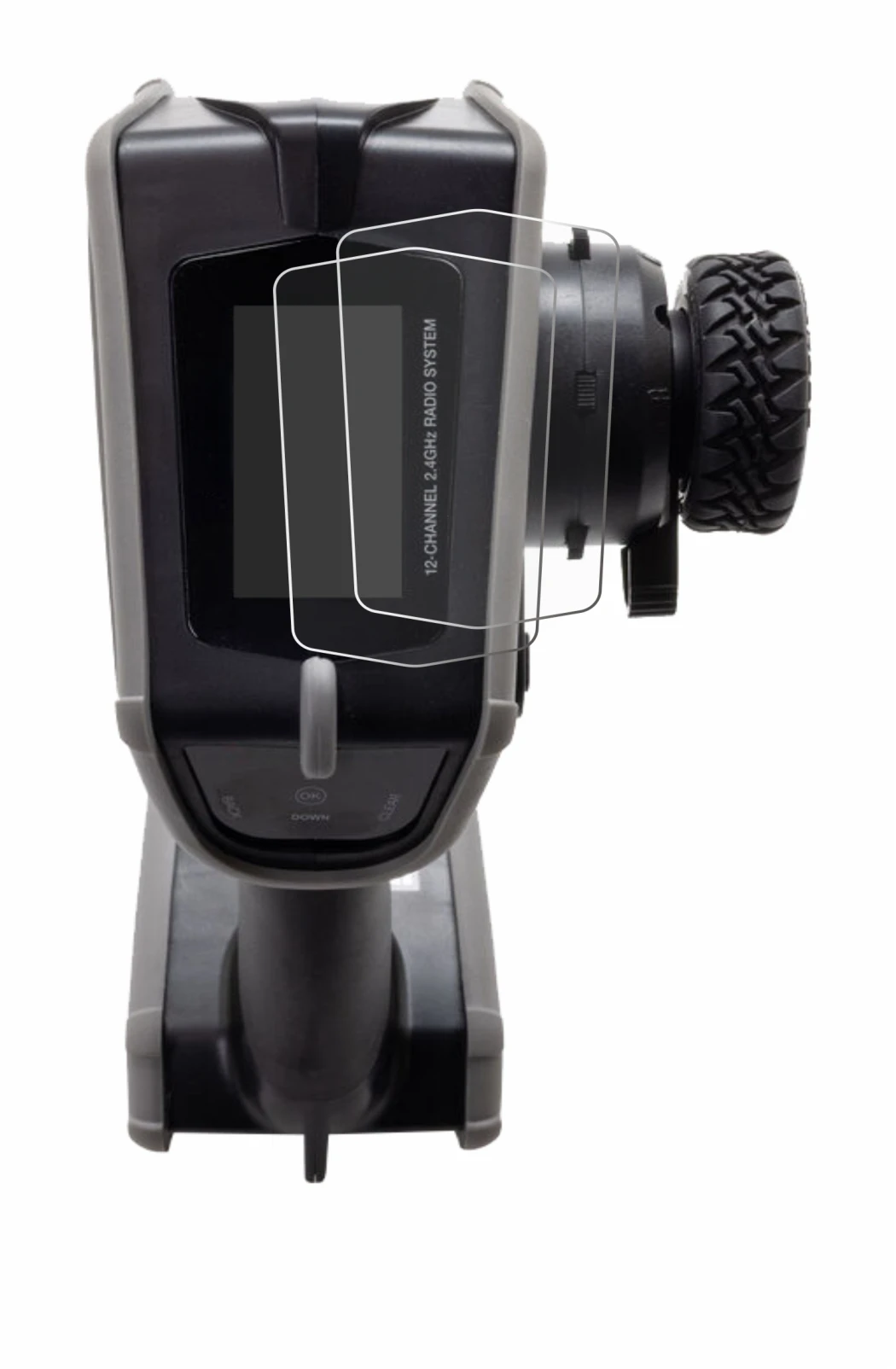 Immagine del dispositivo Spektrum DX Rugged Plus con un'ampia varietà di protezioni per lo schermo.