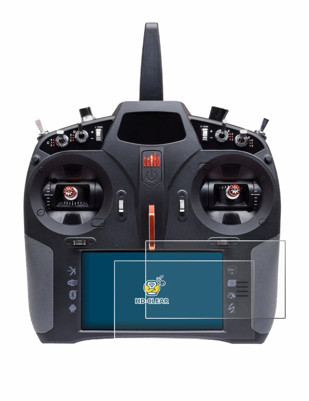 Immagine del dispositivo Spektrum iX14 Plus con un'ampia varietà di protezioni per lo schermo.