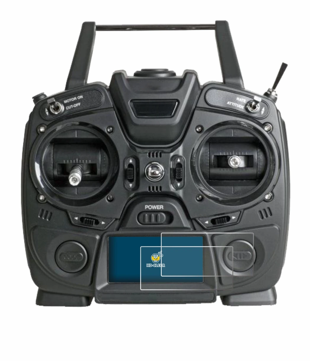 Immagine del dispositivo Graupner MZ-10 HOTT con un'ampia varietà di protezioni per lo schermo.