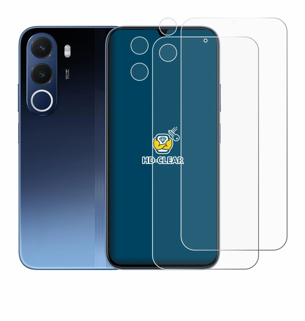 Immagine del dispositivo realme C100x (Fronte+Fotocamera) con un'ampia varietà di protezioni per lo schermo.