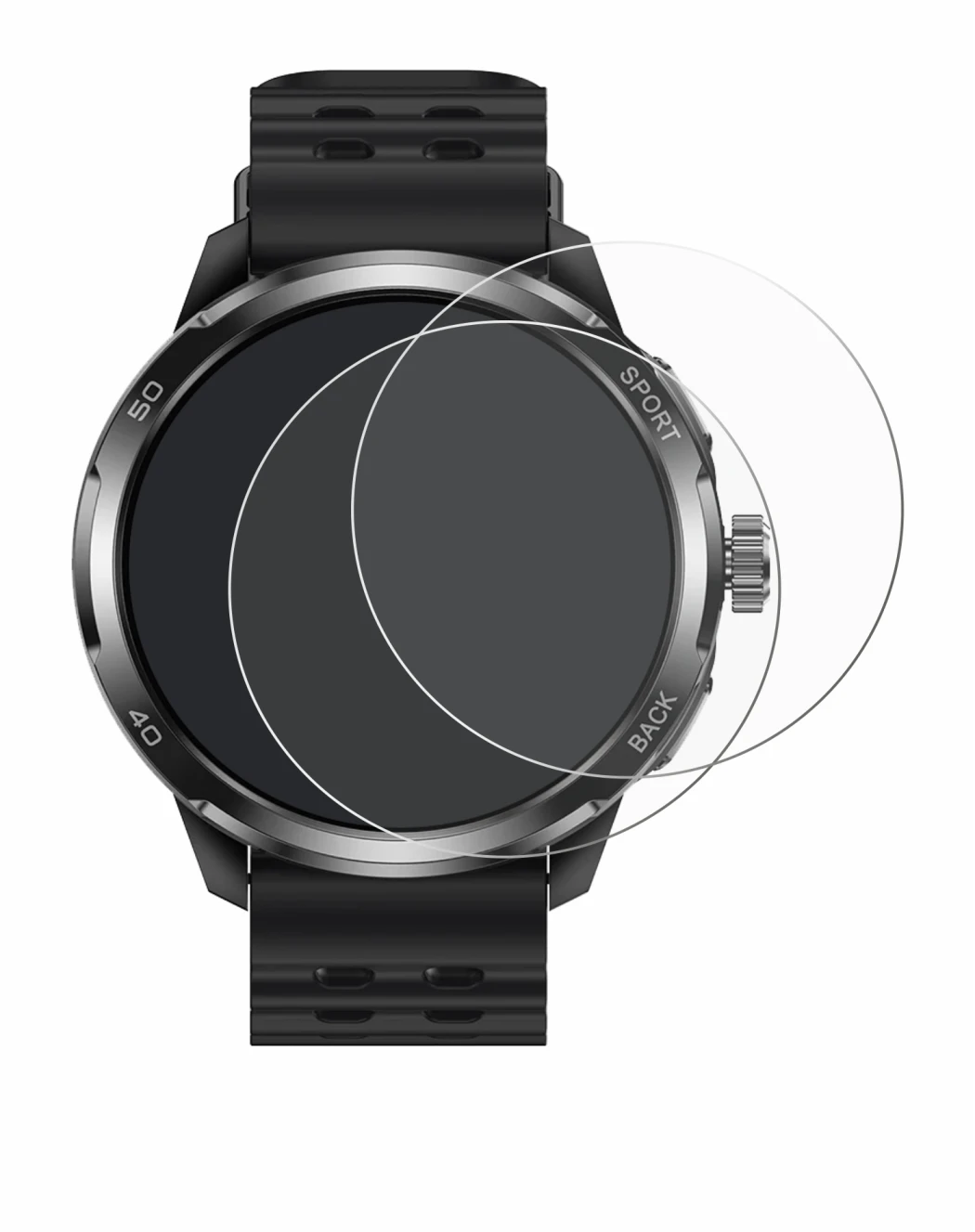 Immagine del dispositivo Ulefone Armor Watch Pro con un'ampia varietà di protezioni per lo schermo.