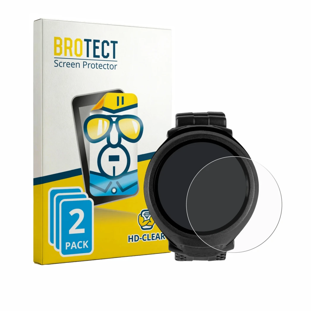 Parte frontale di una confezione del prodotto con il logo del marchio BROTECT. Accanto è raffigurato il dispositivo Mares Puck