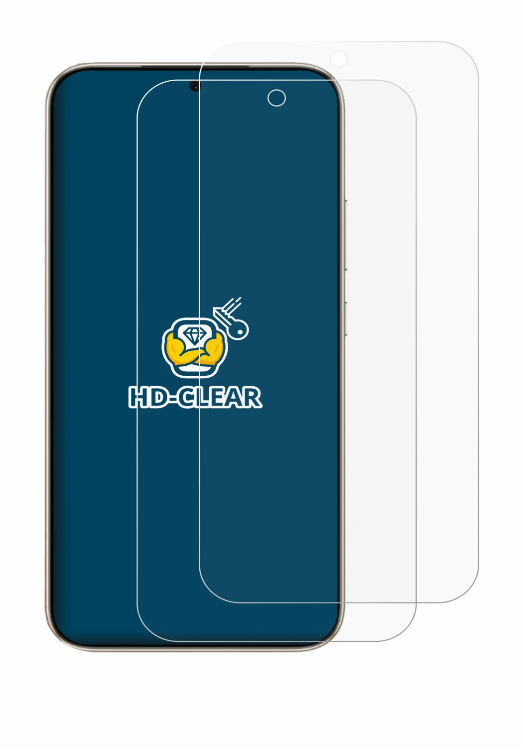Immagine del dispositivo Honor X80 Pro Max con un'ampia varietà di protezioni per lo schermo.