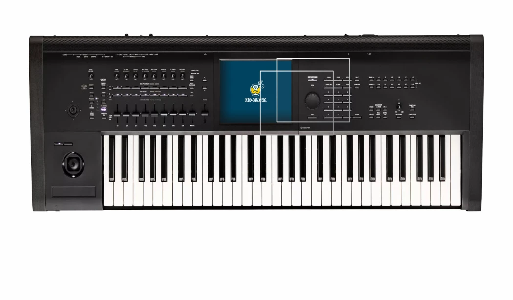 Immagine del dispositivo KORG Kronos 3 (2025) 61 con un'ampia varietà di protezioni per lo schermo.