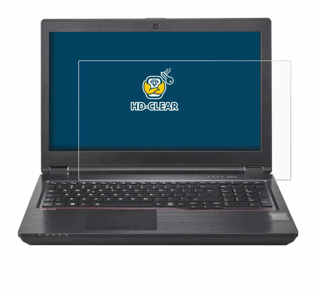 Immagine del dispositivo Fujitsu Celsius H780 con un'ampia varietà di protezioni per lo schermo.