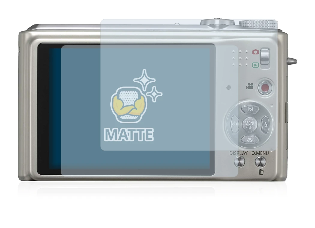 Immagine del dispositivo Panasonic Lumix DMC-TZ7 con un'ampia varietà di protezioni per lo schermo.