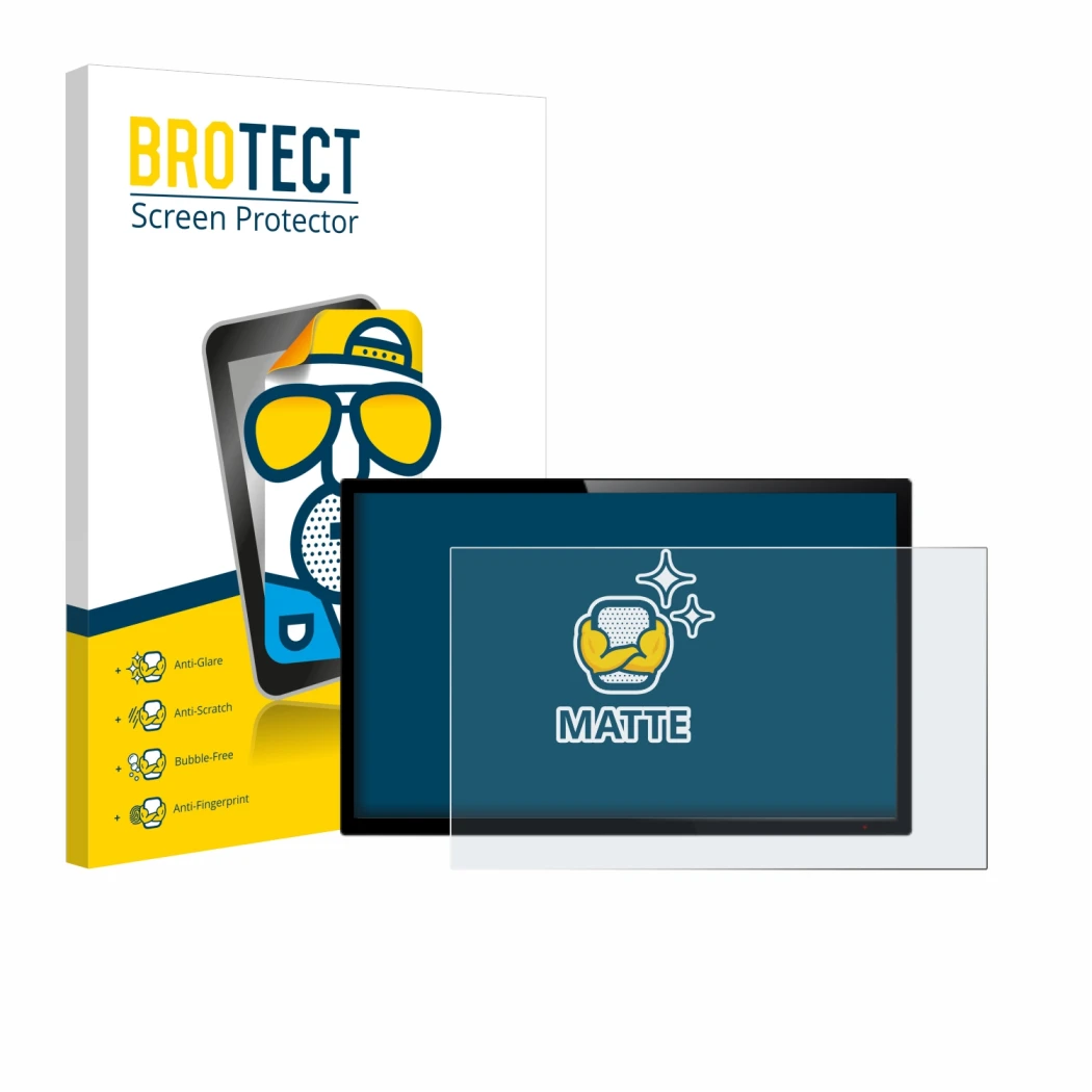 Parte frontale di una confezione del prodotto con il logo del marchio BROTECT. Accanto è raffigurato il dispositivo con la rel