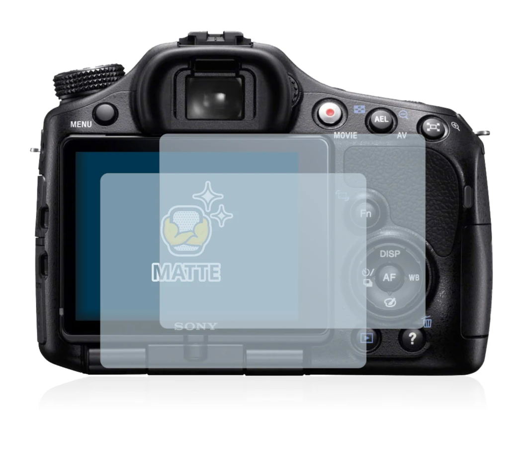 Immagine del dispositivo Sony Alpha 65V (SLT-A65V) con un'ampia varietà di protezioni per lo schermo.