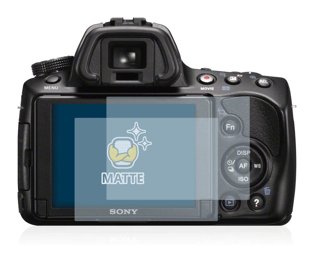 Immagine del dispositivo Sony Alpha 37 (SLT-A37) con un'ampia varietà di protezioni per lo schermo.