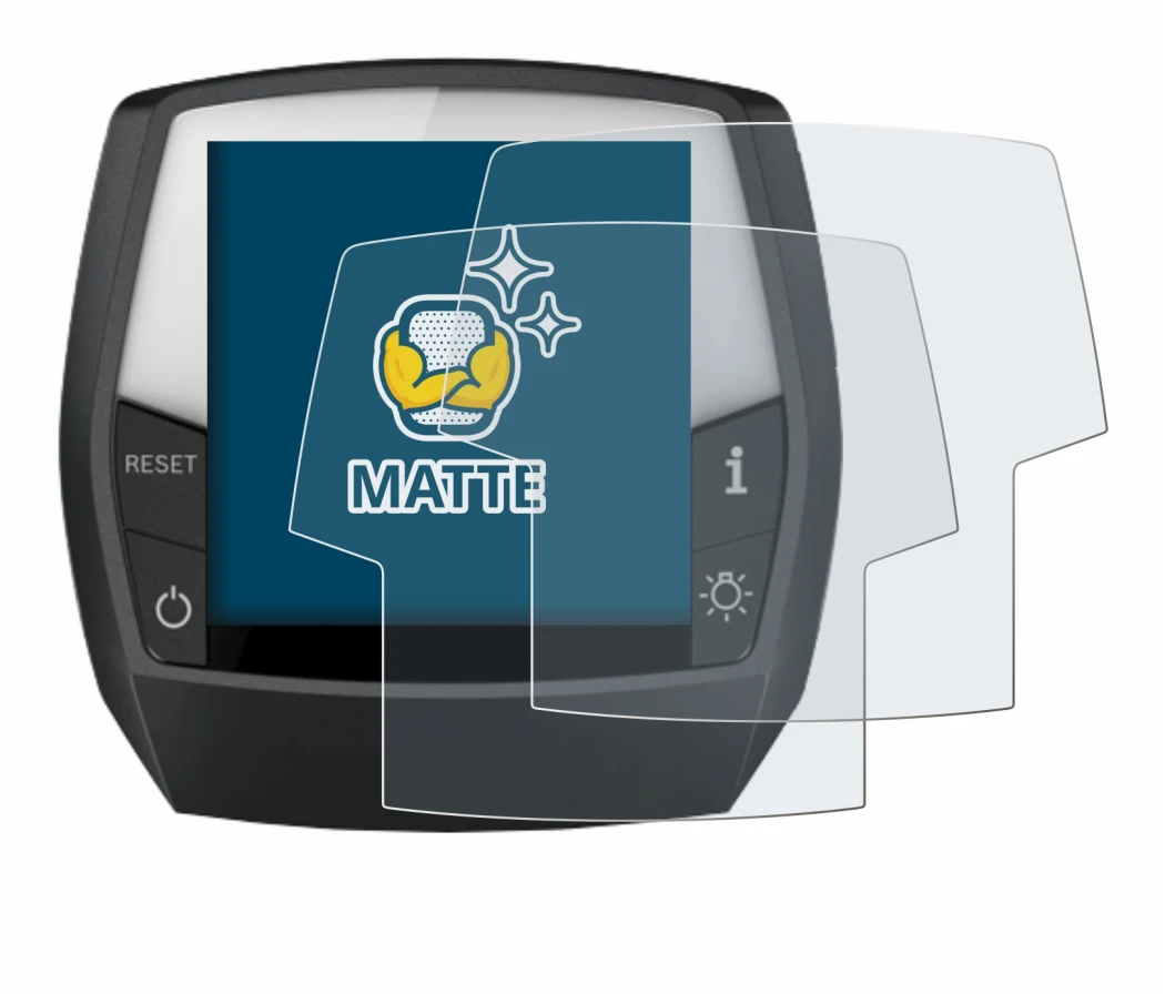 Immagine del dispositivo Bosch Intuvia Active Line con un'ampia varietà di protezioni per lo schermo.