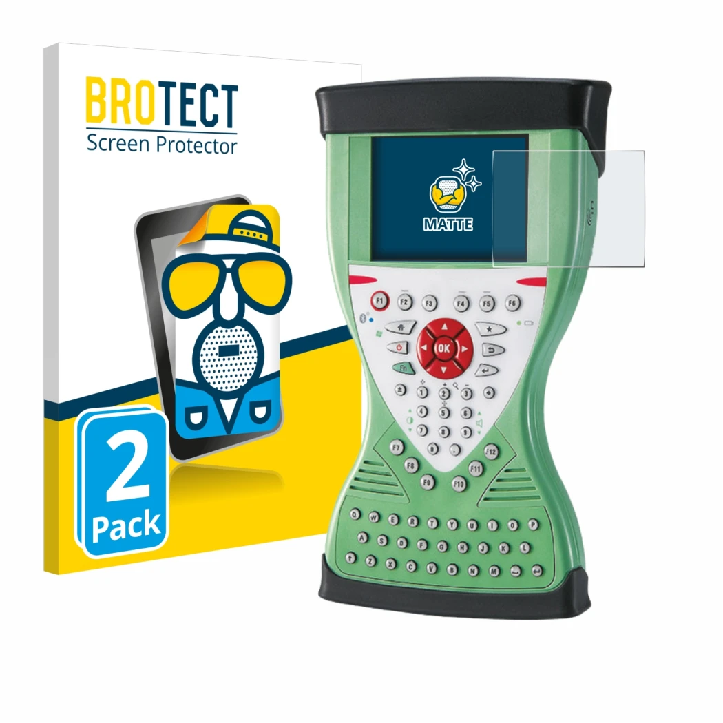 Parte frontale di una confezione del prodotto con il logo del marchio BROTECT. Accanto è raffigurato il dispositivo Leica Viva