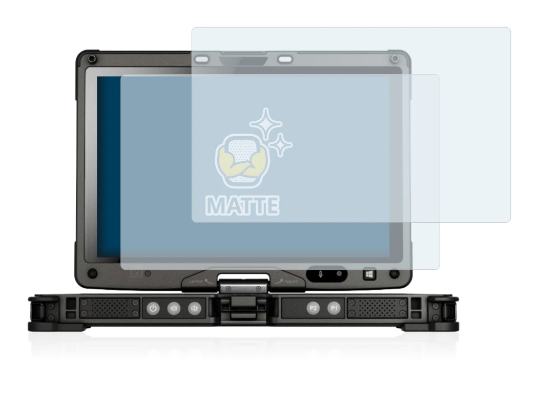 Immagine del dispositivo Getac V110 con un'ampia varietà di protezioni per lo schermo.