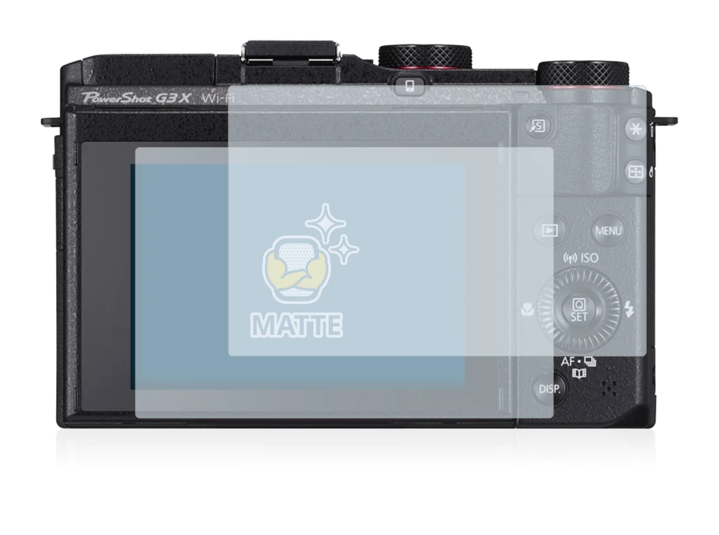 Immagine del dispositivo Canon PowerShot G3 X con un'ampia varietà di protezioni per lo schermo.