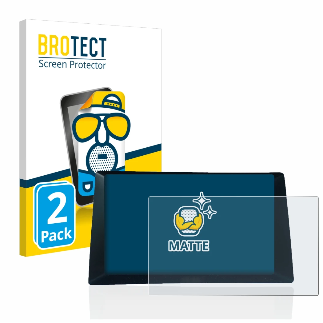 Parte frontale di una confezione del prodotto con il logo del marchio BROTECT. Accanto è raffigurato il dispositivo Audi A5 8T