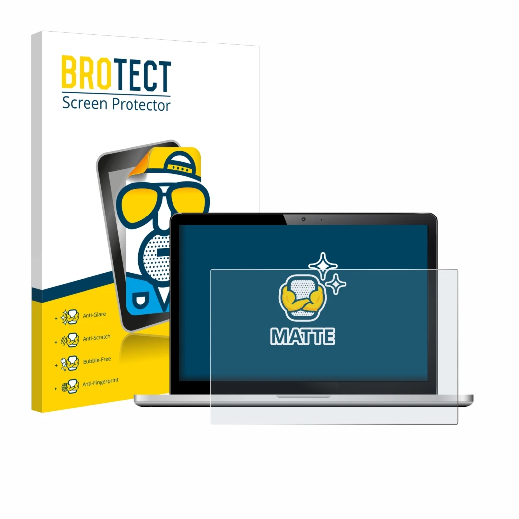 Parte frontale di una confezione del prodotto con il logo del marchio BROTECT. Accanto è raffigurato il dispositivo con la rel