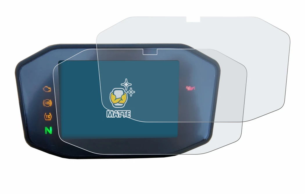 Immagine del dispositivo KTM 690 Duke 2016 con un'ampia varietà di protezioni per lo schermo.